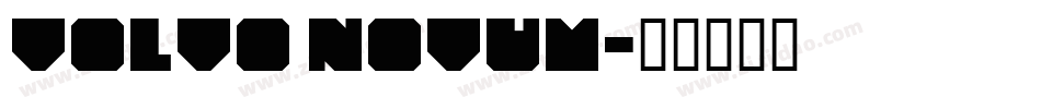 Volvo Novum字体转换